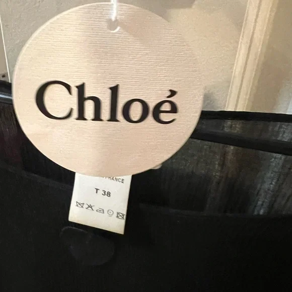 Chloé SS 2006 Silk Phoebe Philo Blouse Black RTW vintage - Picture 9 of 10